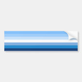 Gay Male Pride Flag (blauw) Bumpersticker (Voorkant)