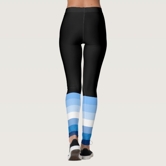 Gay Male Pride Flag (blauw) Leggings (Achterkant)