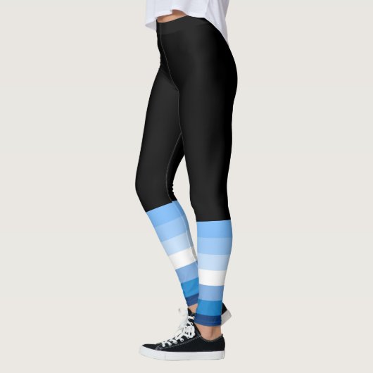 Gay Male Pride Flag (blauw) Leggings (Links)