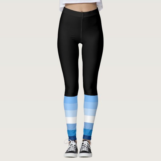 Gay Male Pride Flag (blauw) Leggings (Voorkant)