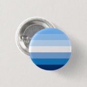 Gay Male Pride Flag (blauw) Ronde Button 3,2 Cm (Voorkant /achterkant)