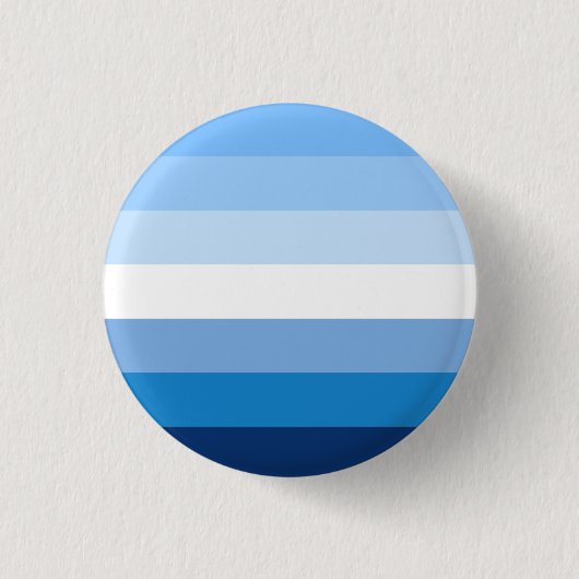 Gay Male Pride Flag (blauw) Ronde Button 3,2 Cm (Voorkant)