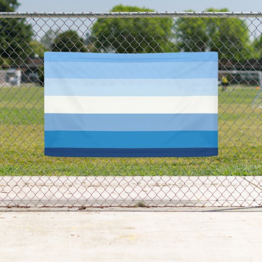 Gay Male Pride Flag (blauw) Spandoek (Insitu)