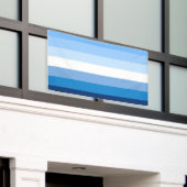 Gay Male Pride Flag (blauw) Spandoek (Buitenkant Gebouw)