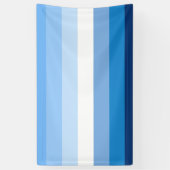 Gay Male Pride Flag (blauw) Spandoek (Verticaal)