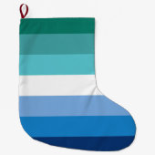 Gay Male Pride Flag Grote Kerstsok (Voorkant)