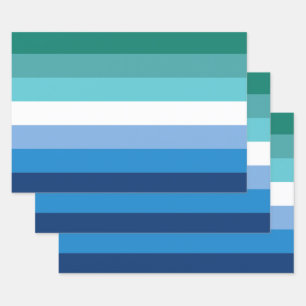 Gay Male Pride Flag Inpakpapier Vel