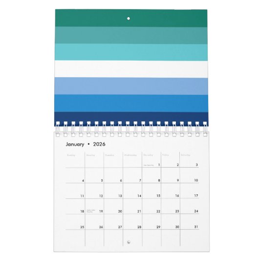 Gay Male Pride Flag Kalender (Jan 2026)