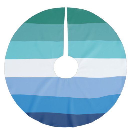 Gay Male Pride Flag Kerstboom Rok (Voorkant)