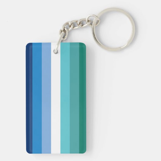 Gay Male Pride Flag Sleutelhanger (achterkant)