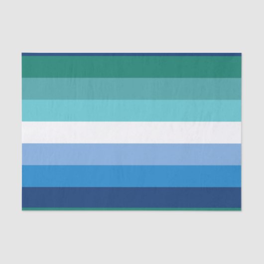 Gay Male Pride Flag Tissuepapier (Voorkant)