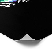 Gay Male Pride Skeleton Halloween MLM Gothic Hart  Poster (Hoek)