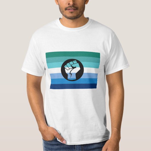 Gay Male Protest Flag T-shirt (Voorkant)