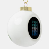 Gay Male Retro Pride Pride Pride Keramische Bal Ornament (Links)