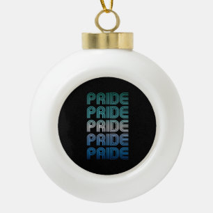 Gay Male Retro Pride Pride Pride Keramische Bal Ornament