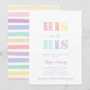 Gay Male Wedding Shower, LGBTQ-regenboog Kaart