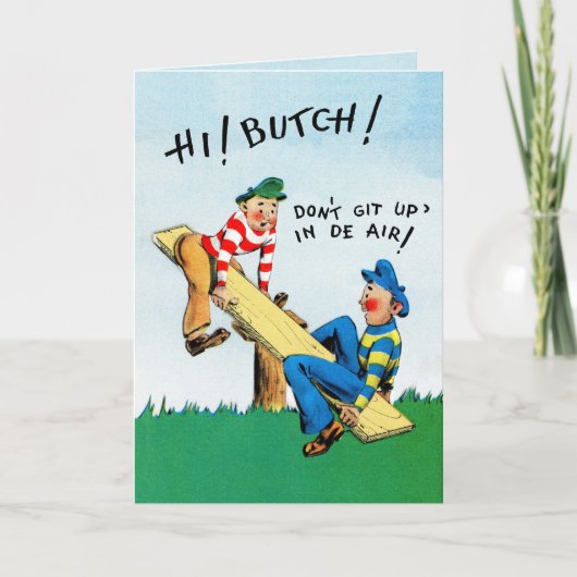 Gay Man  1950s Verjaardag Kaart (Voorkant)