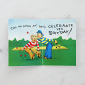 Gay Man  1950s Verjaardag Kaart (Binnen)