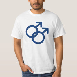 Gay Man Geslacht Symbolen T-shirt