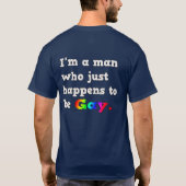 Gay ...man is toevallig homo's - Shirt (Achterkant)
