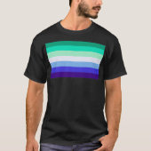 Gay Man Pride Flag MLM Mannen LGBTQ Premium  T-shirt (Voorkant)