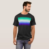 Gay Man Pride Flag MLM Mannen LGBTQ Premium  T-shirt (Voorkant volledig)