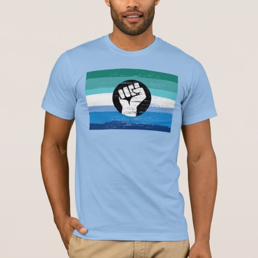 Gay Man Pride Resistance T-shirt (Voorkant)