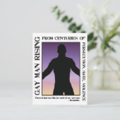 Gay Man Rising Briefkaart (Staand voorkant)