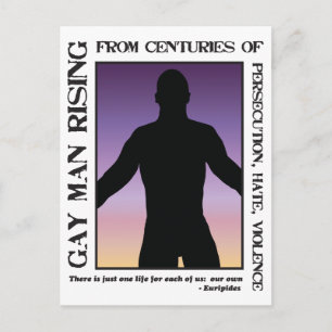 Gay Man Rising Briefkaart