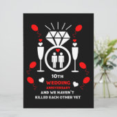 Gay Mannen 10th Wedding Jubileum (Staand voorkant)