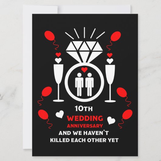 Gay Mannen 10th Wedding Jubileum (Voorkant)