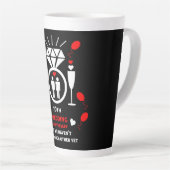 Gay Mannen 10th Wedding Jubileum Latte Mok (Rechterhoek)