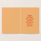 Gay Mannen kerstontbijtkoek Folie Kaarten (Binnen)