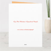 Gay Mannen kerstontbijtkoek Kaart (Achterkant)