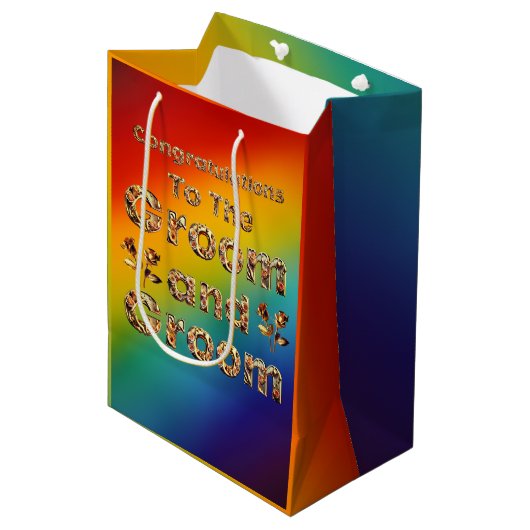Gay Mannen Medium Cadeauzakje (Voorkant Gekanteld)