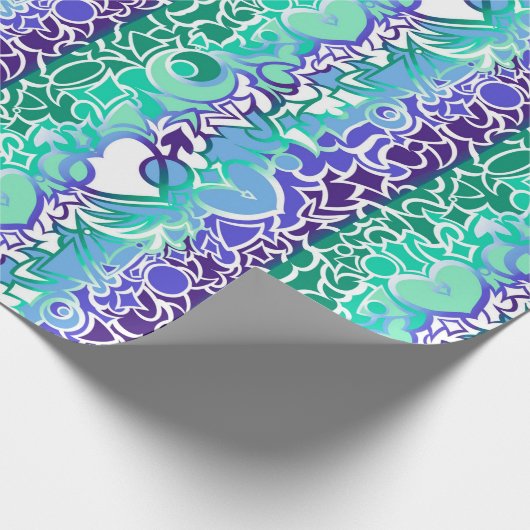 Gay Mannen MLM Pride Squiggle Cadeaupapier (Hoek)