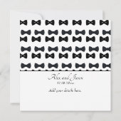 Gay mannen Modern Black White Save the Date Weddin (Achterkant)