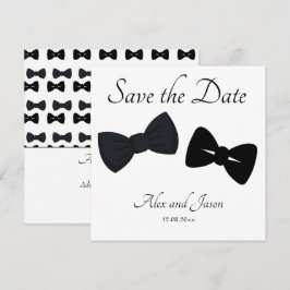 Gay mannen Modern Black White Save the Date Weddin