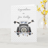 Gay Mannen, net gehuwd gefeliciteerd Kaart (Gele Bloem)