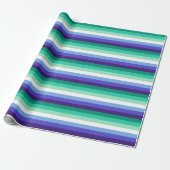 Gay Mannen Pride Flag (Azure & Blue) Cadeaupapier (Uitgerold)