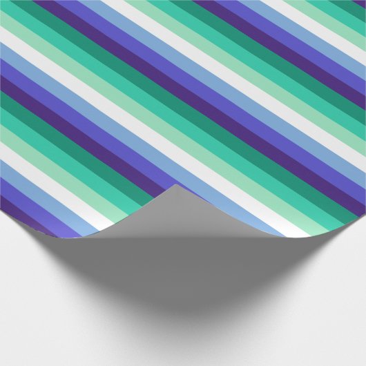 Gay Mannen Pride Flag (Azure & Blue) Cadeaupapier (Hoek)
