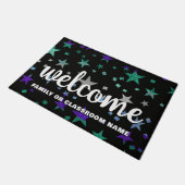 Gay Mannen Pride Flag Glitter Stars Welkom Thuis Deurmat (Schuin)