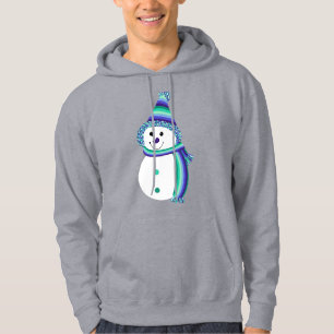 Gay Mannen Pride Flag Snowman Snowperson Hoodie