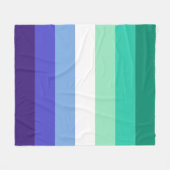 Gay Mannen Pride Fleece Deken (Voorkant (Horizontaal))