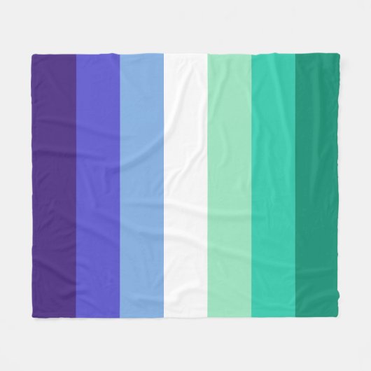 Gay Mannen Pride Fleece Deken (Voorkant (Horizontaal))