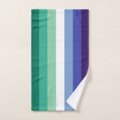 Gay Mannen Pride, Striped Print, LGBTQ PRIDE Bad Handdoek (Handdoek)