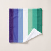 Gay Mannen Pride, Striped Print, LGBTQ PRIDE Bad Handdoek (Wasdoekje)
