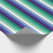 Gay Mannen Pride, Striped Print, LGBTQ PRIDE Cadeaupapier (Hoek)
