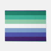 Gay Mannen Pride, Striped Print, LGBTQ PRIDE Deurmat (Voorkant)