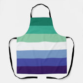 Gay Mannen Pride, Striped Print, LGBTQ PRIDE Schort (Voorkant)